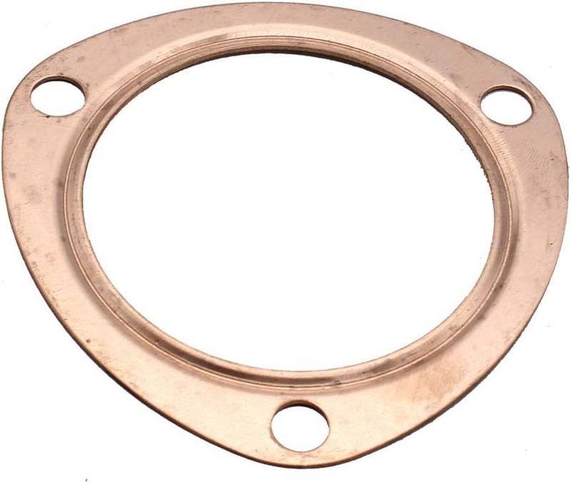 LPFIDI 2PCs 3" Copper Header Exhaust Collector Gaskets 3" Copper Exhaust Header Pipe Collector Flange Gaskets Reusuable Compatible With SBC BBC 302 350 454 - Image 3